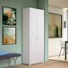 Armário multiuso com 2 portas com efeito madeira 72 Armário multiuso com 2 portas com efeito madeira 72 Blanco