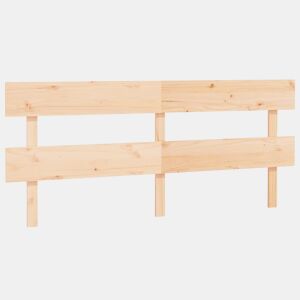 vidaXL Cabeceira de cama 204x3x81 cm pinho maciço