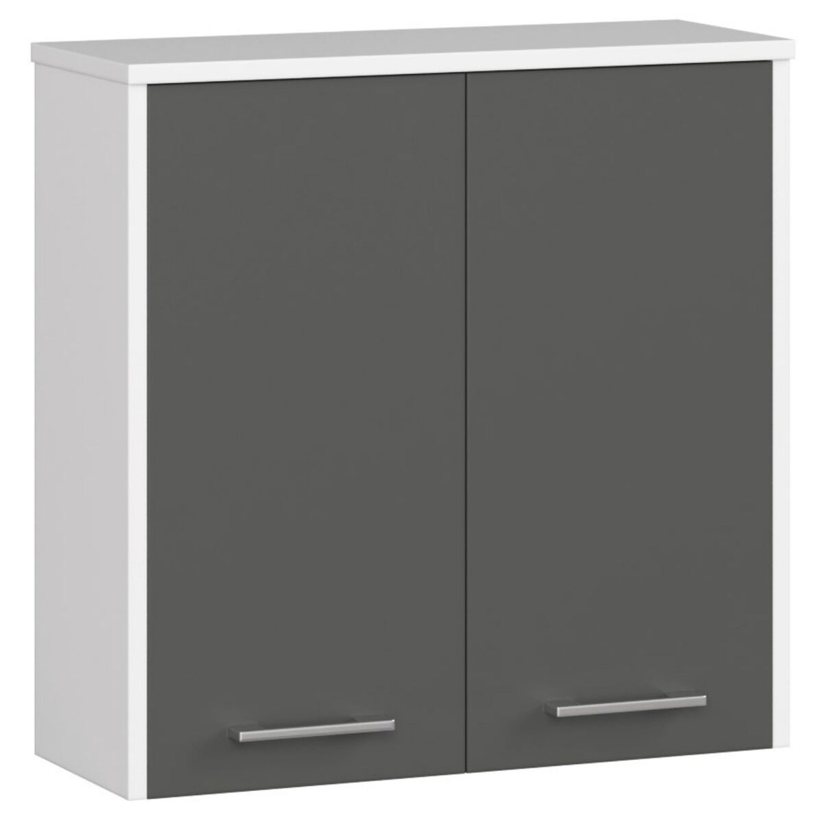 Armario colgante de baño AKORD FIN 60 Blanco/ Gris