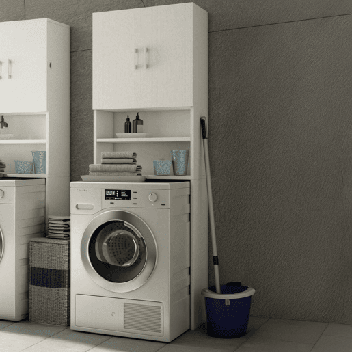 Armário multiuso com 2 portas com efeito madeira Armário multiuso com 2 portas com efeito madeira