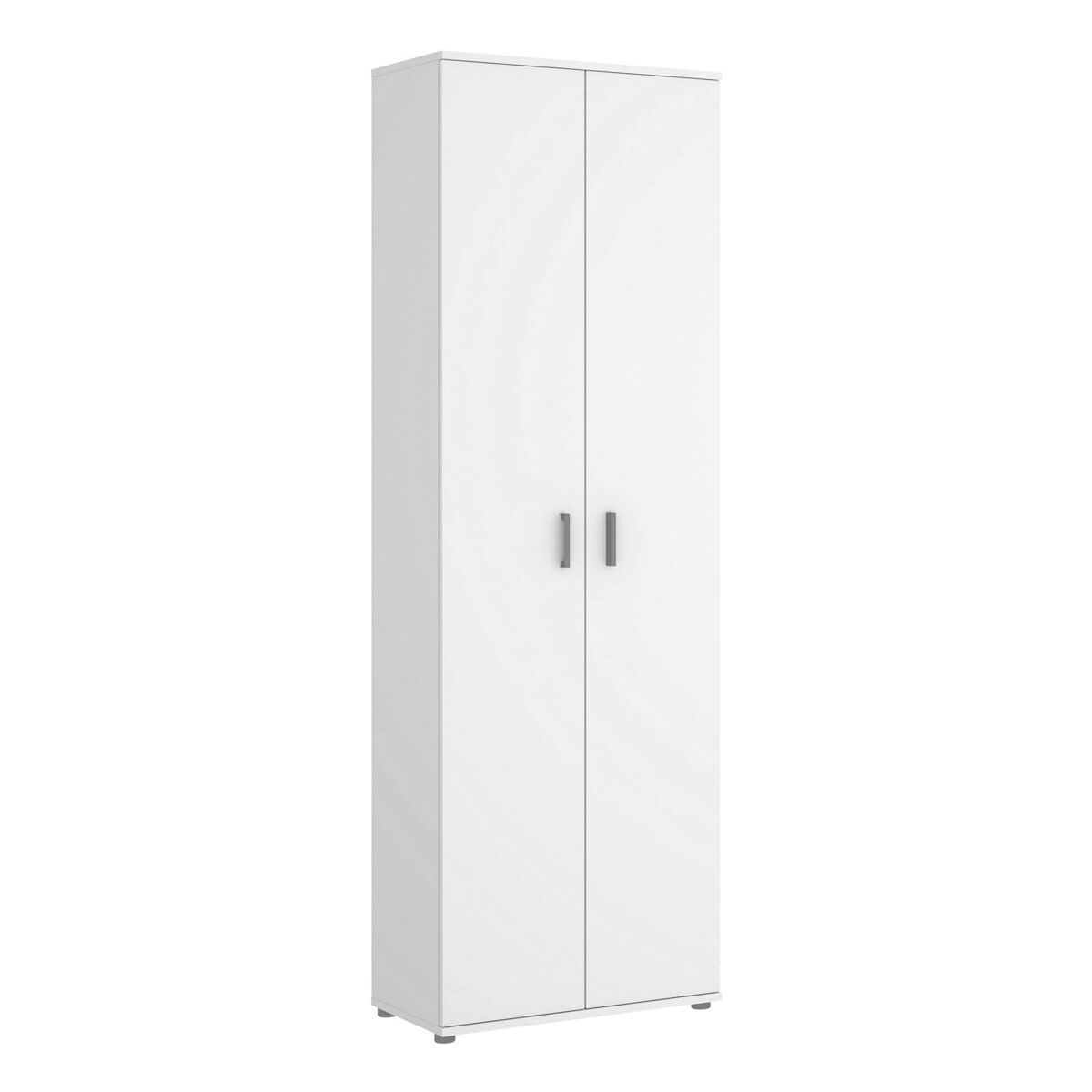 Armário multiuso com 2 portas com efeito madeira