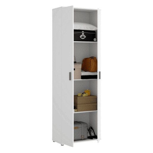 Armário multiuso com 2 portas com efeito madeira Armário multiuso com 2 portas com efeito madeira