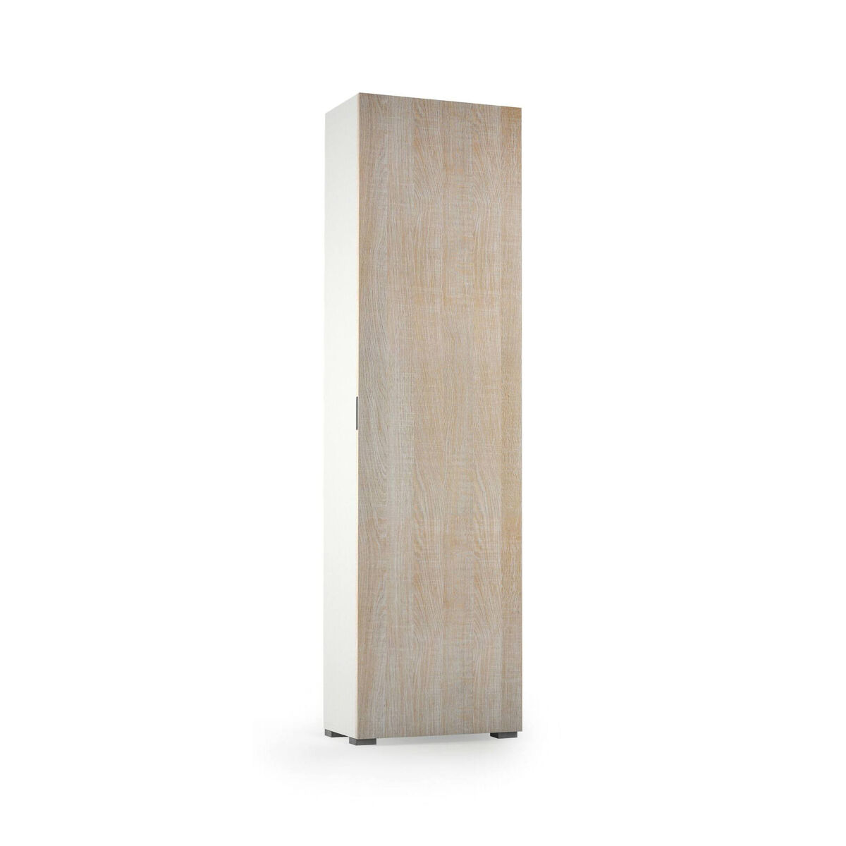 Armário multiuso com 1 porta efeito madeira