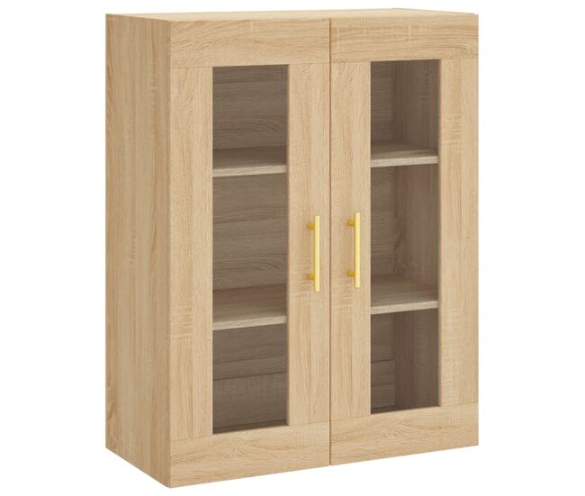 Vidaxl armario de pared roble sonoma 69,5x34x90 cm