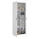 Armário multiuso com 2 portas com efeito madeira 78 Armário multiuso com 2 portas com efeito madeira 78 Blanco