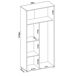 Armário multiuso com 2 portas com efeito madeira 78 Armário multiuso com 2 portas com efeito madeira 78 Blanco