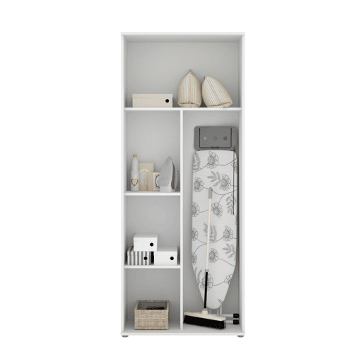 Armário multiuso com 2 portas com efeito madeira Armário multiuso com 2 portas com efeito madeira