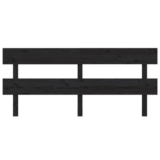 vidaXL Cabeceira de cama 184x3x81 cm pinho maciço preto vidaXL Cabeceira de cama 184x3x81 cm pinho maciço preto