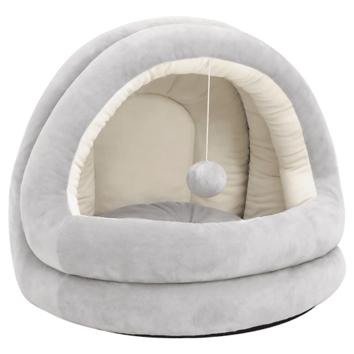 vidaXL Cama para gatos 50x50x45 cm cinzento e creme