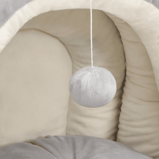 vidaXL Cama para gatos 50x50x45 cm cinzento e creme