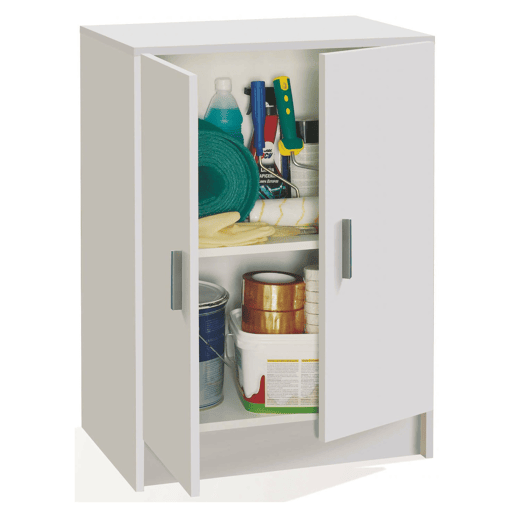 Armário multiuso com 2 portas com efeito madeira Armário multiuso com 2 portas com efeito madeira
