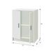 Armário multiuso com 2 portas com efeito madeira Armário multiuso com 2 portas com efeito madeira Blanco