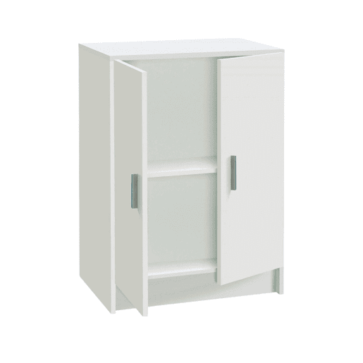 Armário multiuso com 2 portas com efeito madeira Armário multiuso com 2 portas com efeito madeira