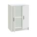 Armário multiuso com 2 portas com efeito madeira Armário multiuso com 2 portas com efeito madeira Blanco