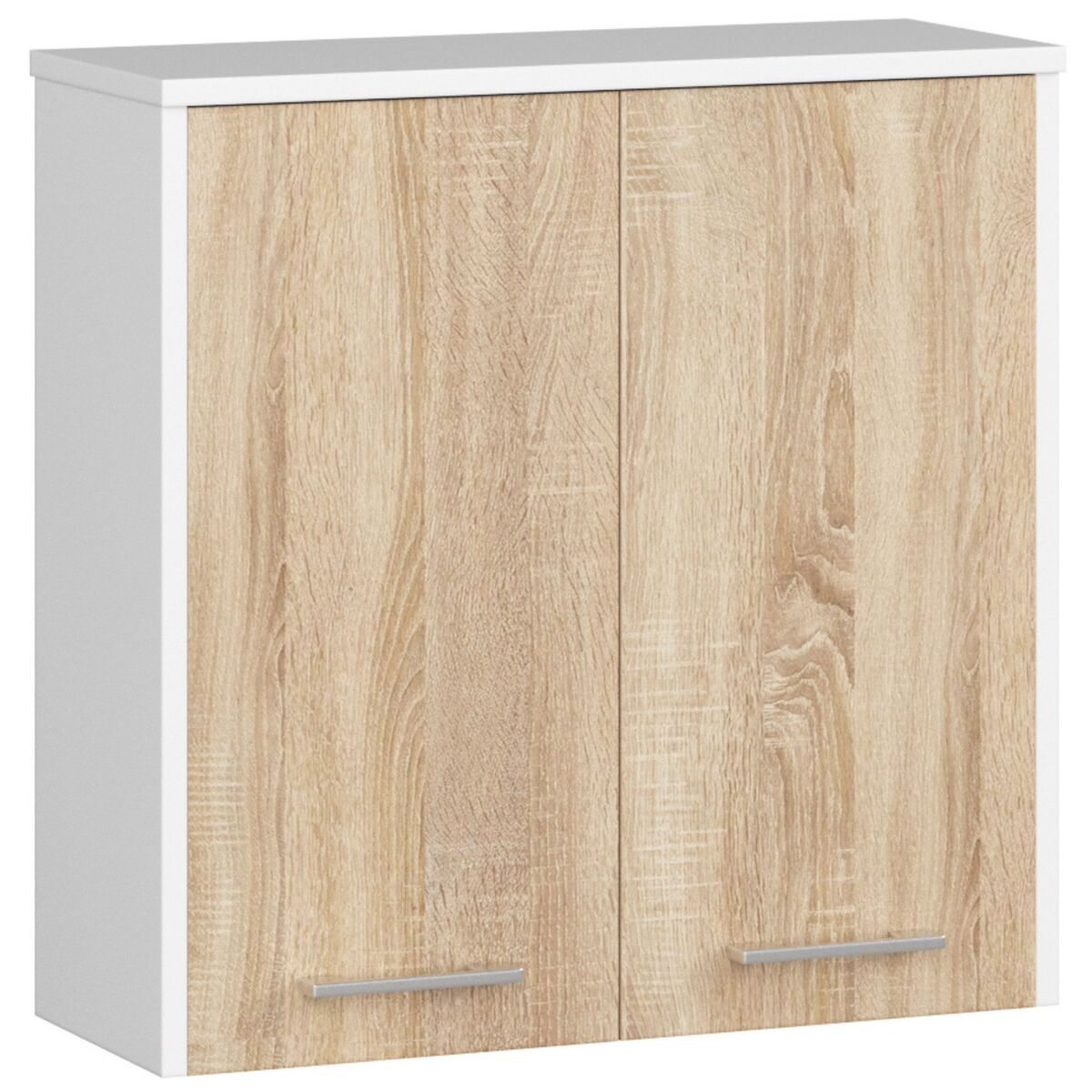 Armario colgante de baño AKORD FIN 60 Natural/ Blanco