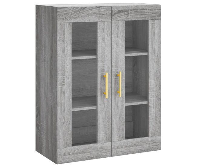 Vidaxl armario de pared gris sonoma 69,5x34x90 cm
