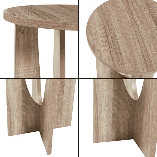 Mesa de apoio Rindal 38x56,5 cm - Efeito carvalho en.casa