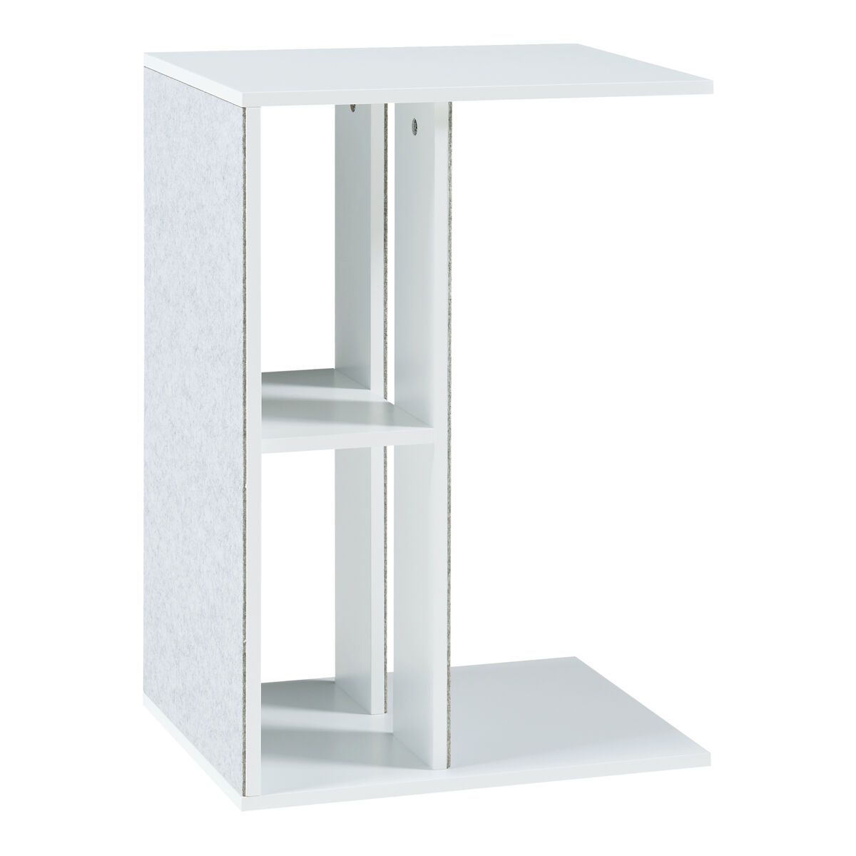 Mesa auxiliar para mascotas ljungby 58x40x30 cm - blanco [en.casa]