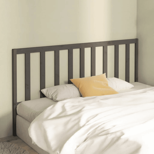 vidaXL Cabeceira de cama 206x4x100 cm pinho maciço cinzento vidaXL Cabeceira de cama 206x4x100 cm pinho maciço cinzento