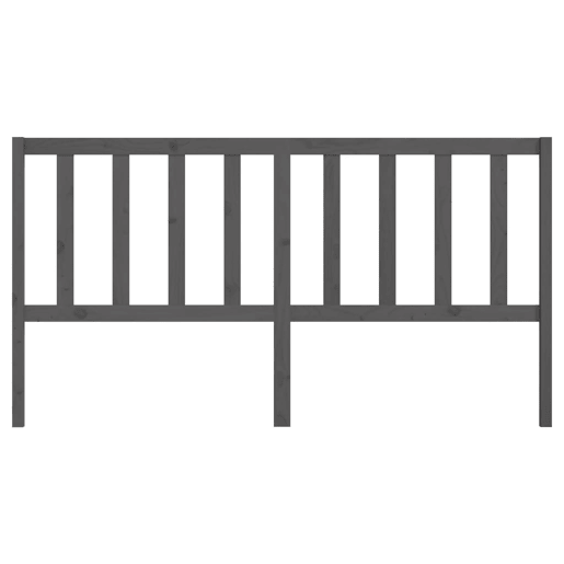 vidaXL Cabeceira de cama 206x4x100 cm pinho maciço cinzento vidaXL Cabeceira de cama 206x4x100 cm pinho maciço cinzento