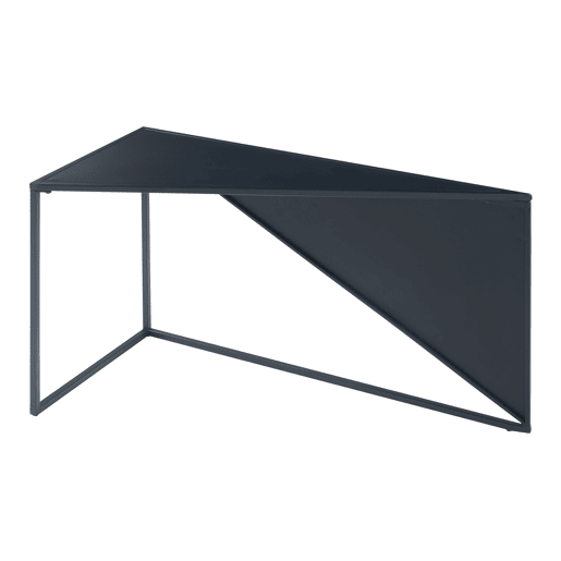 Conjunto de 2 mesas de apoio Kungsör em metal 74x36x45 cm - Preto en.casa