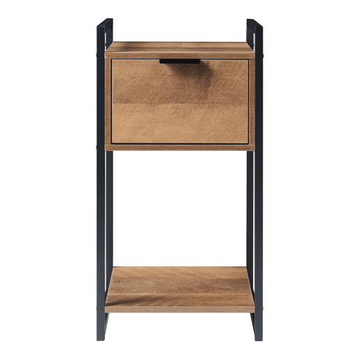 Mesa de apoio Namsskogan com gaveta 62x33x32cm - Efeito nogueira en.casa