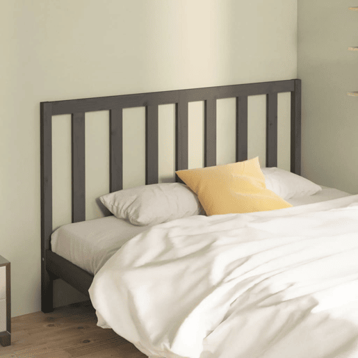 vidaXL Cabeceira de cama 166x4x100 cm pinho maciço cinzento vidaXL Cabeceira de cama 166x4x100 cm pinho maciço cinzento