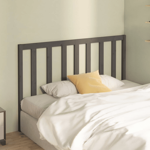 vidaXL Cabeceira de cama 166x4x100 cm pinho maciço cinzento vidaXL Cabeceira de cama 166x4x100 cm pinho maciço cinzento