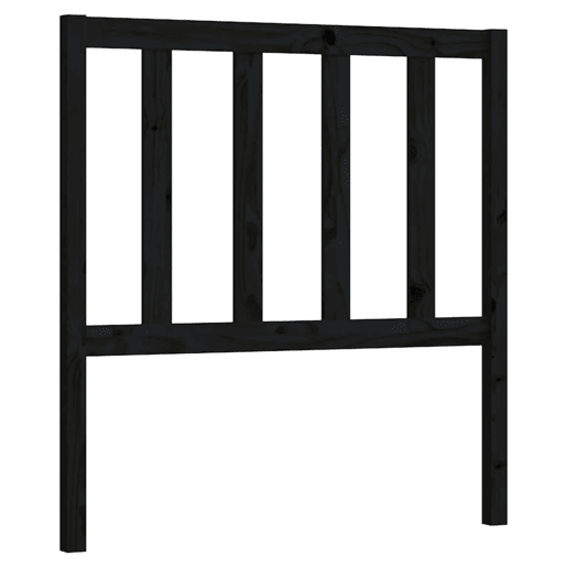 vidaXL Cabeceira de cama 96x4x100 cm pinho maciço preto vidaXL Cabeceira de cama 96x4x100 cm pinho maciço preto