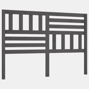 vidaXL Cabeceira de cama 166x4x100 cm pinho maciço cinzento