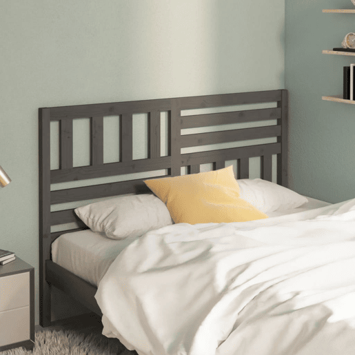 vidaXL Cabeceira de cama 166x4x100 cm pinho maciço cinzento vidaXL Cabeceira de cama 166x4x100 cm pinho maciço cinzento