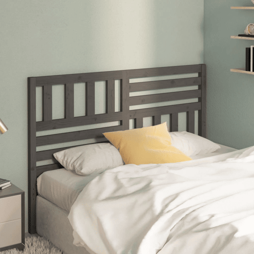 vidaXL Cabeceira de cama 166x4x100 cm pinho maciço cinzento vidaXL Cabeceira de cama 166x4x100 cm pinho maciço cinzento