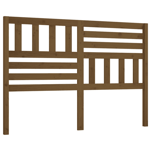 vidaXL Cabeceira de cama 156x4x100 cm pinho maciço castanho mel