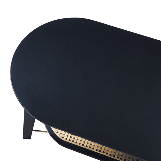 Mesa de centro Taivalkoski 120x43x40cm - PretoRattan en.casa