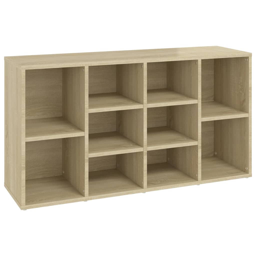 Vidaxl banco zapatero contrachapada color roble 103x30x55 cm