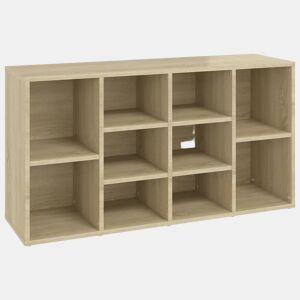 vidaXL Sapateira 103x30x55 cm contraplacado carvalho sonoma