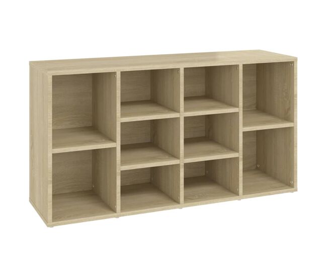 Vidaxl banco zapatero contrachapada color roble 103x30x55 cm