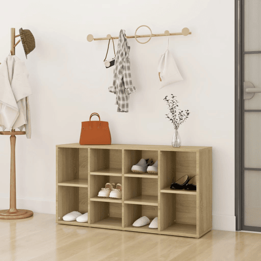 vidaXL Sapateira 103x30x55 cm contraplacado carvalho sonoma vidaXL Sapateira 103x30x55 cm contraplacado carvalho sonoma