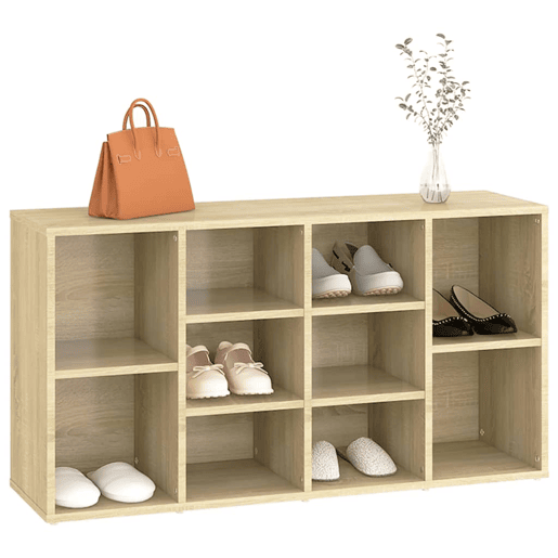 vidaXL Sapateira 103x30x55 cm contraplacado carvalho sonoma vidaXL Sapateira 103x30x55 cm contraplacado carvalho sonoma