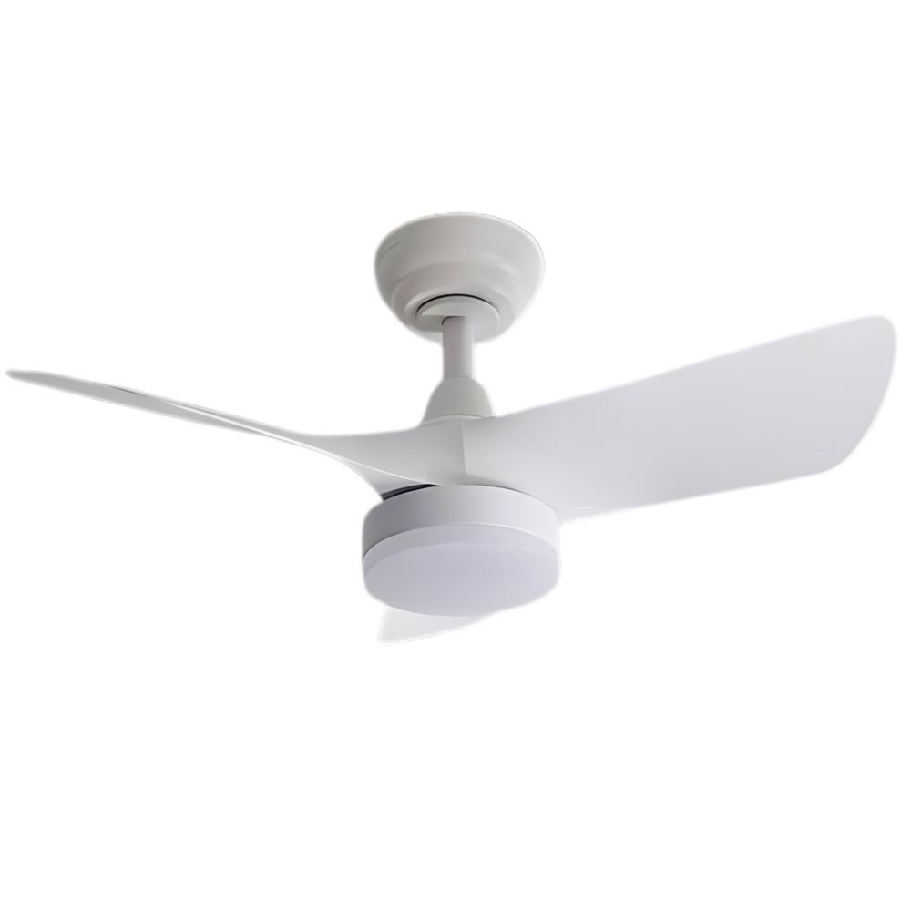 Ventilador De Techo Dc Tropic Blanco 76cm Led Cct Regulable Control Remoto Con Temporizado