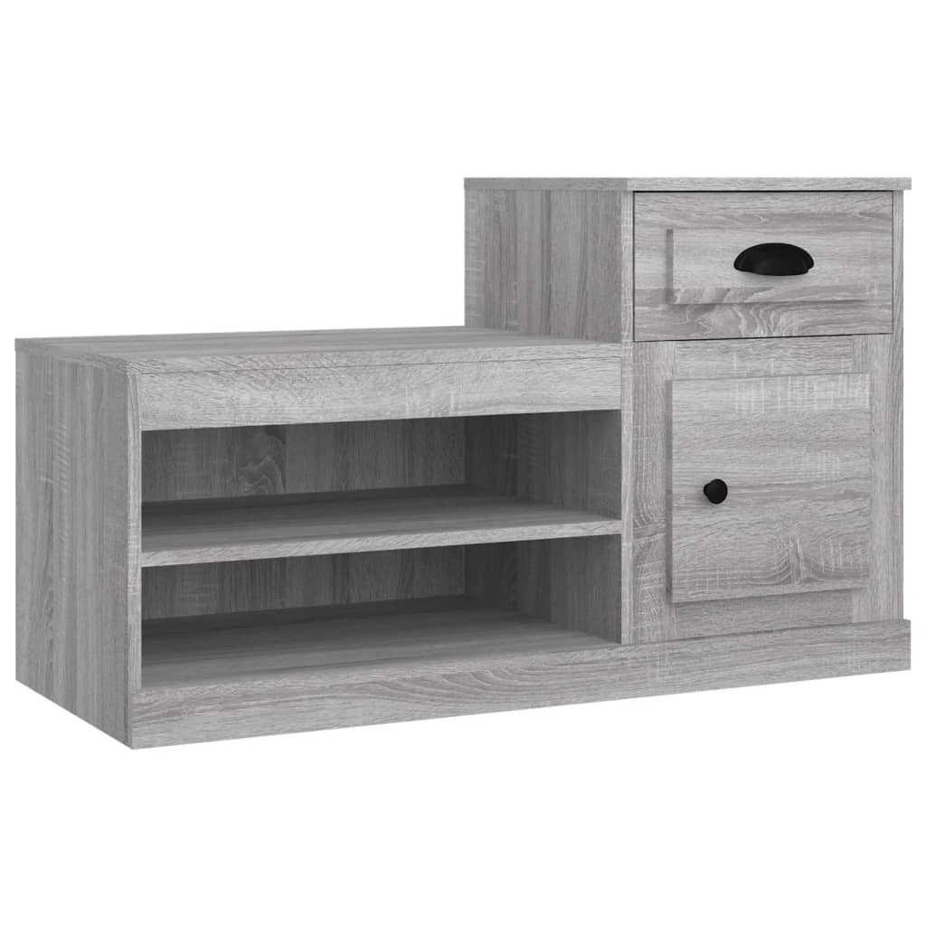 Vidaxl mueble zapatero madera contrachapada gris sonoma 100x42x60 cm