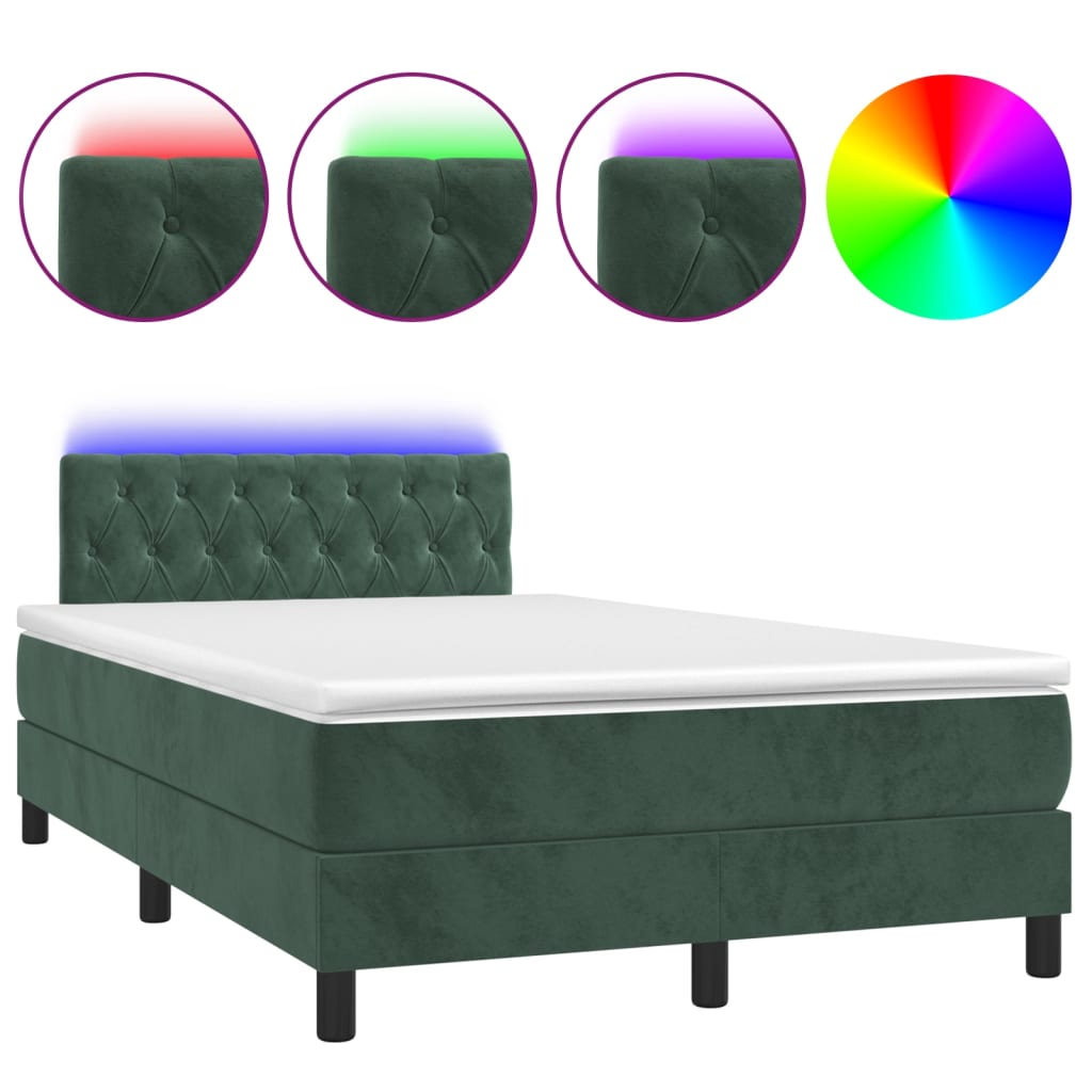 Cama box spring 120x200 Verde