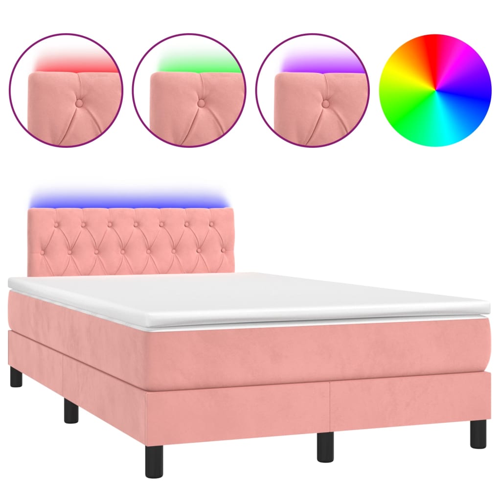 Cama box spring 120x200 Rosa