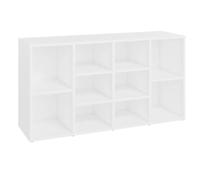 Vidaxl banco zapatero de madera contrachapada blanco 103x30x55 cm