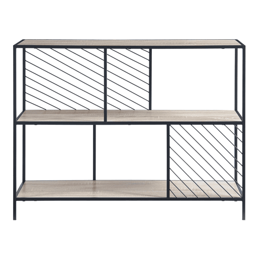 Övertorneå Mesa de consola - 100x30x75cm - Efeito pretocarvalho
