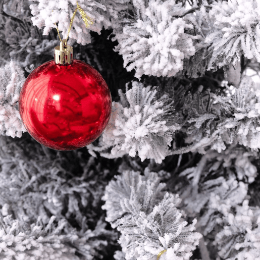 HOMCOM Árvore de Natal 180 cm Árvore de Natal Artificial Nevada com 150 Luzes LED 329 Ramos e Suporte de Metal Árvore de Natal para Sala de Estar Verde e Branco