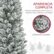 Árbol de Navidad Plástico, Metal HOMCOM, hogar - decoración Árbol de Navidad Plástico, Metal HOMCOM, hogar - decoración Verde