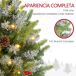 Árbol de Navidad Plástico, Metal HOMCOM, hogar - decoración Árbol de Navidad Plástico, Metal HOMCOM, hogar - decoración Verde