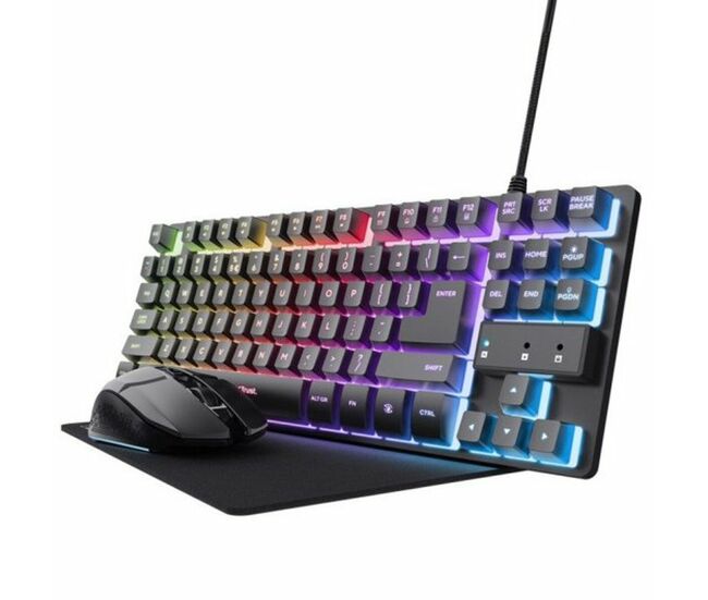 Teclado y ratón gaming trust gxt794 qwerty español