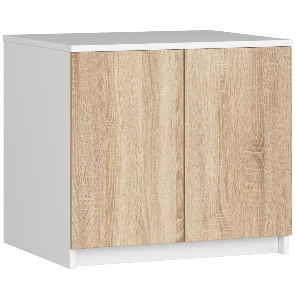 Módulo superior de armario akord s60 wengué 60 cm 2 puertas color wengué mate 2 estantes 60x51x55 cm